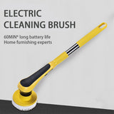 6 In 1 And 10 In 1 Electric Spin Scrubber Cleaning Brush Wireless Adjustable Multifunctional Gadgets For Bathroom Kitchen Windows Toilet