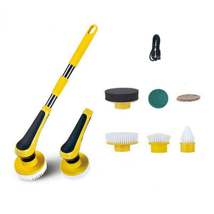 6 In 1 And 10 In 1 Electric Spin Scrubber Cleaning Brush Wireless Adjustable Multifunctional Gadgets For Bathroom Kitchen Windows Toilet