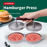 Mini Burger Press Slider Patty Wood Handle Hamburger Press Burger Press Maker Grill BBQ Party Maker Meat Press Kitchen Gadgets